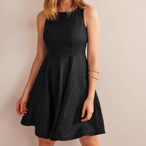 Boden Fit-And-Flare Mini Dress in Black